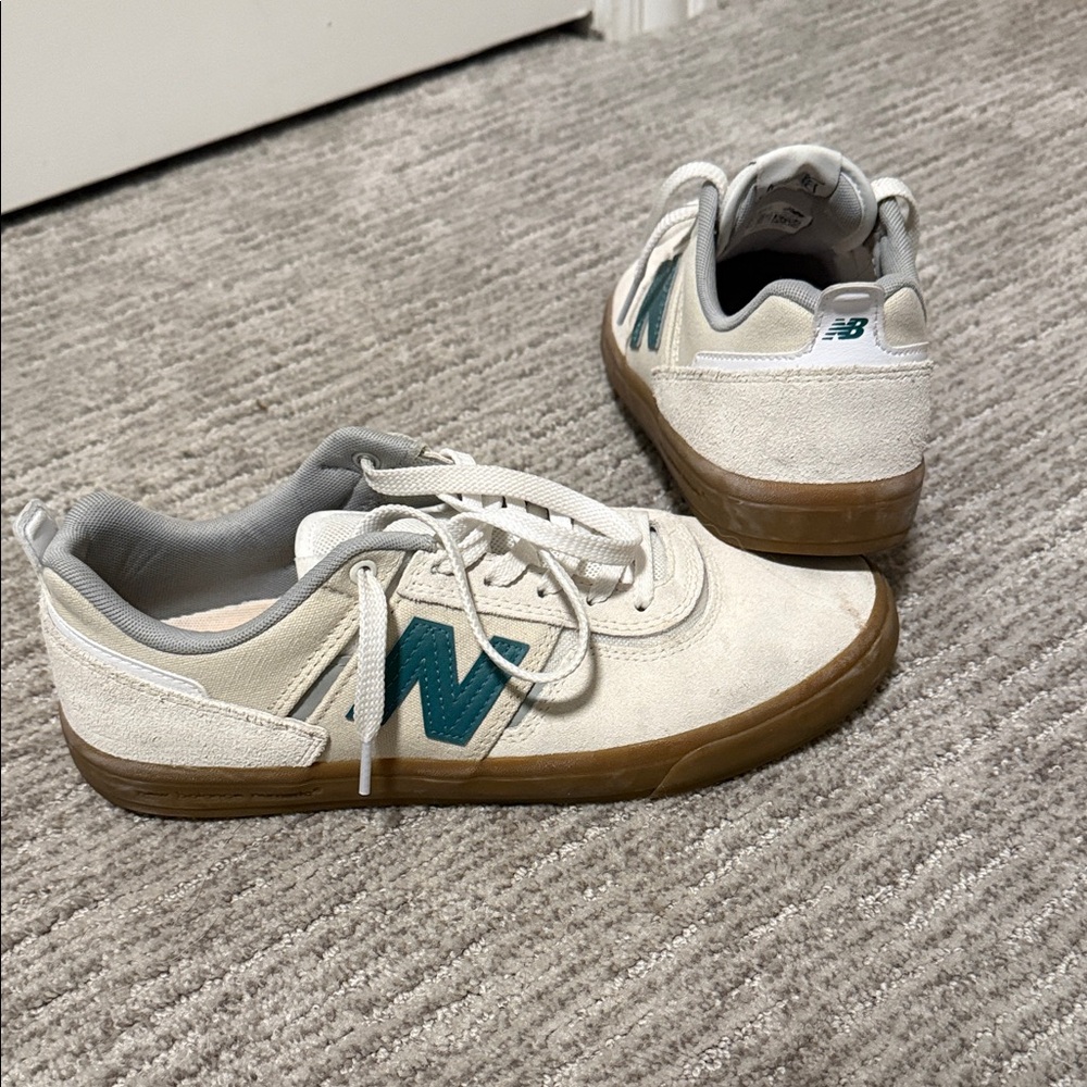 New Balance Cream and Teal Casual Shoes